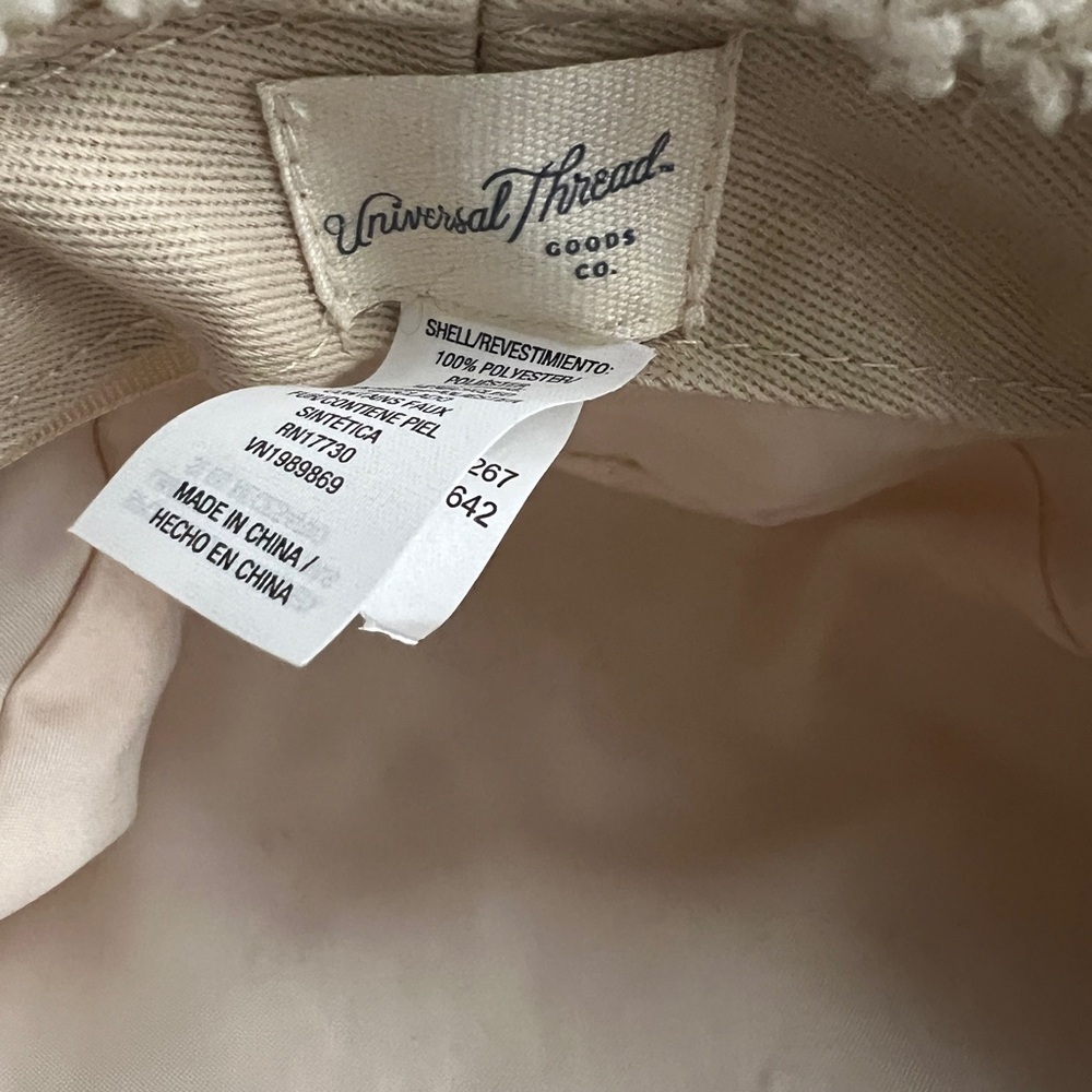 Universal Thread Cream Fuzzy Hat - Picture 5 of 5